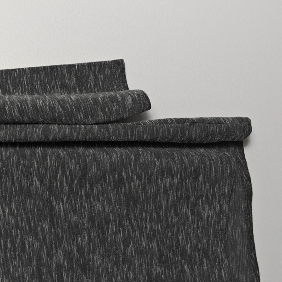 TALBOTS Heathered Grey Button Split Neck Three-Quarter Sleeve Size Medium - Picture 4 of 14